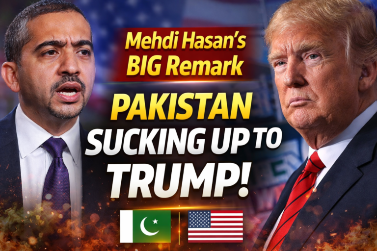 Pakistanis sucking up to Trump Mehdi Hasan