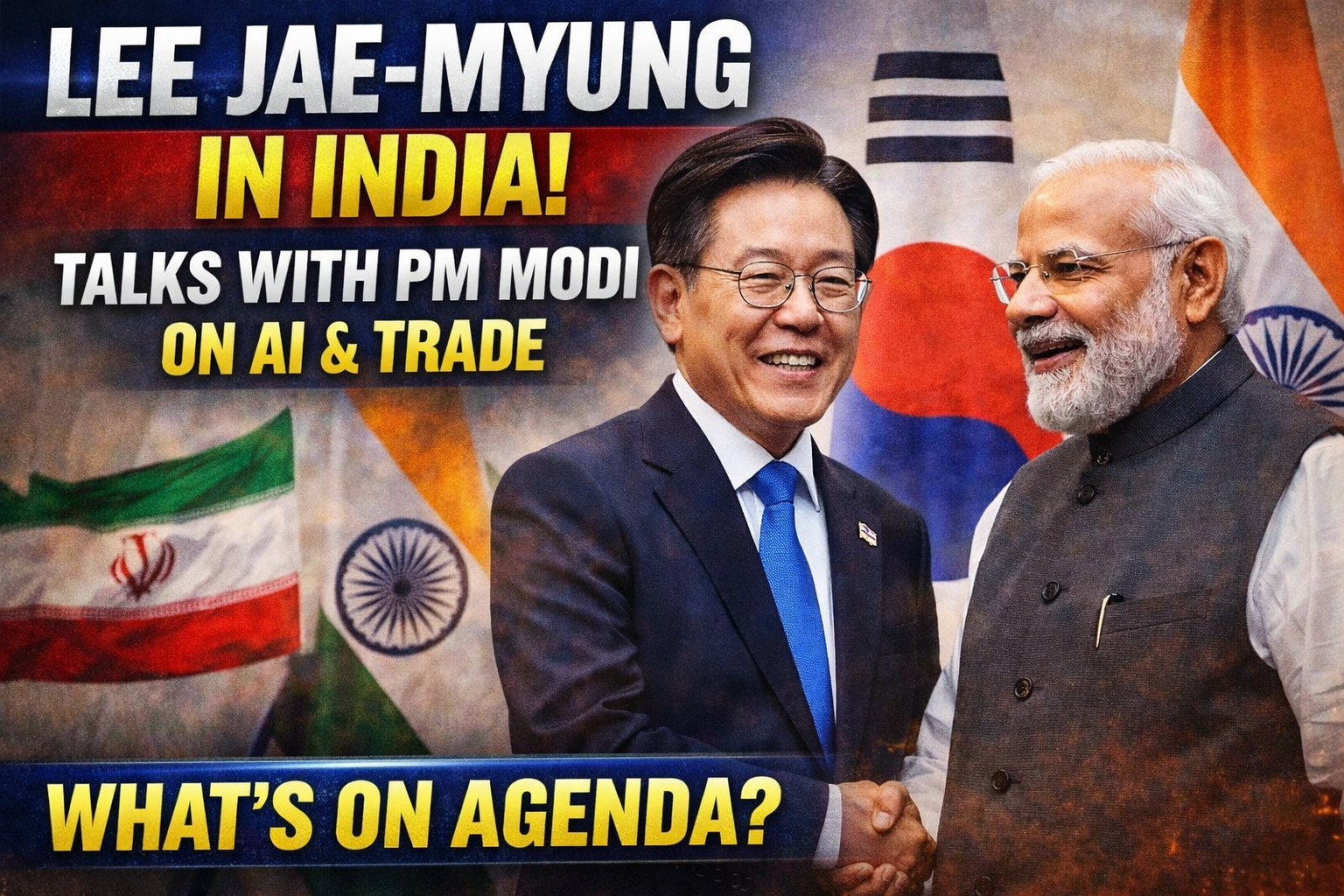 Lee Jae-myung Arrives in India