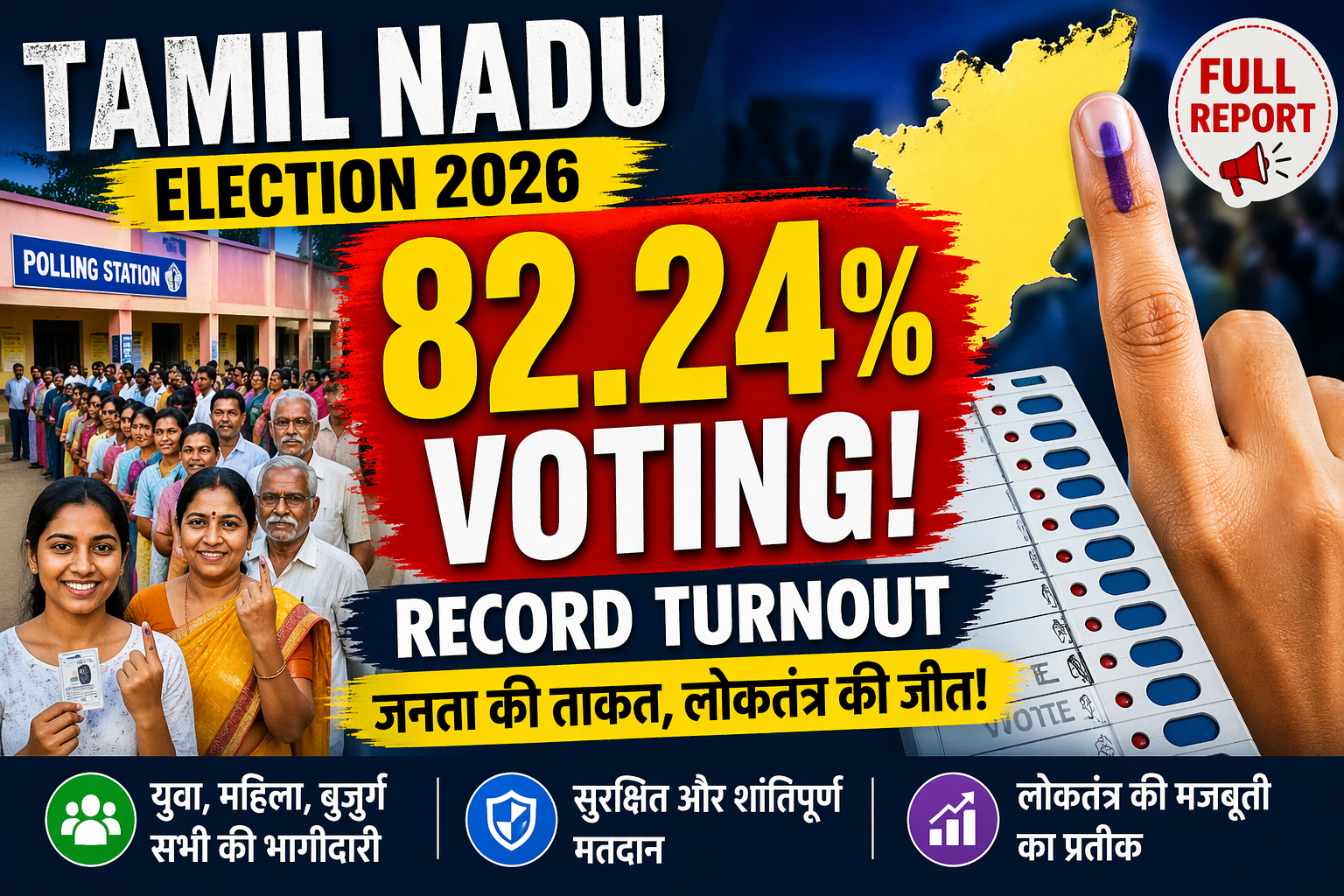 Tamil Nadu Voter Turnout 2026: