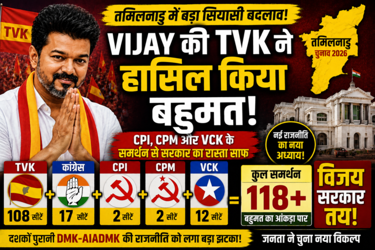 TVK Majority Tamil Nadu